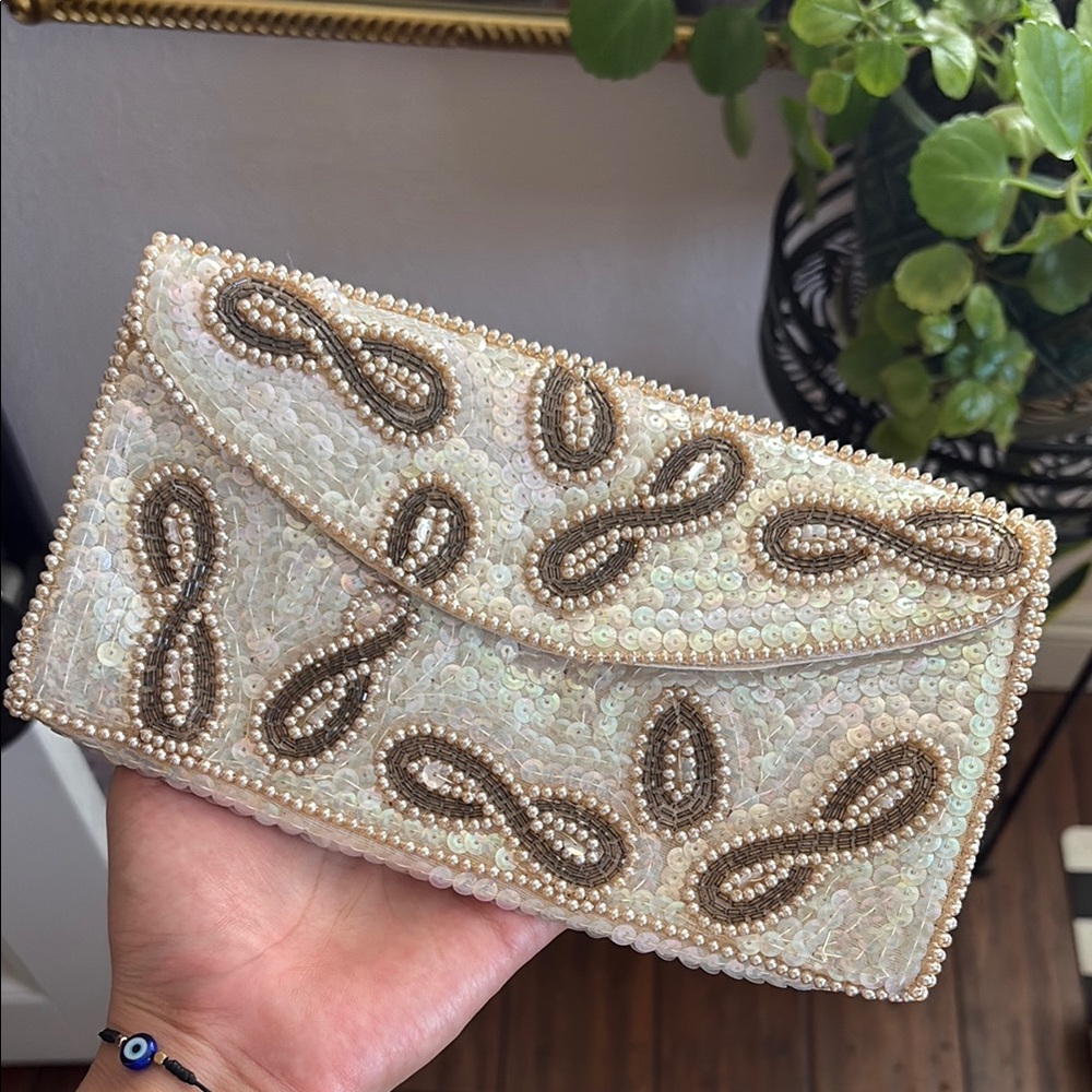 Vintage Beaded Clutch